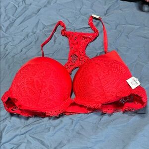 Rue21 Vibrant Red Lace Bra